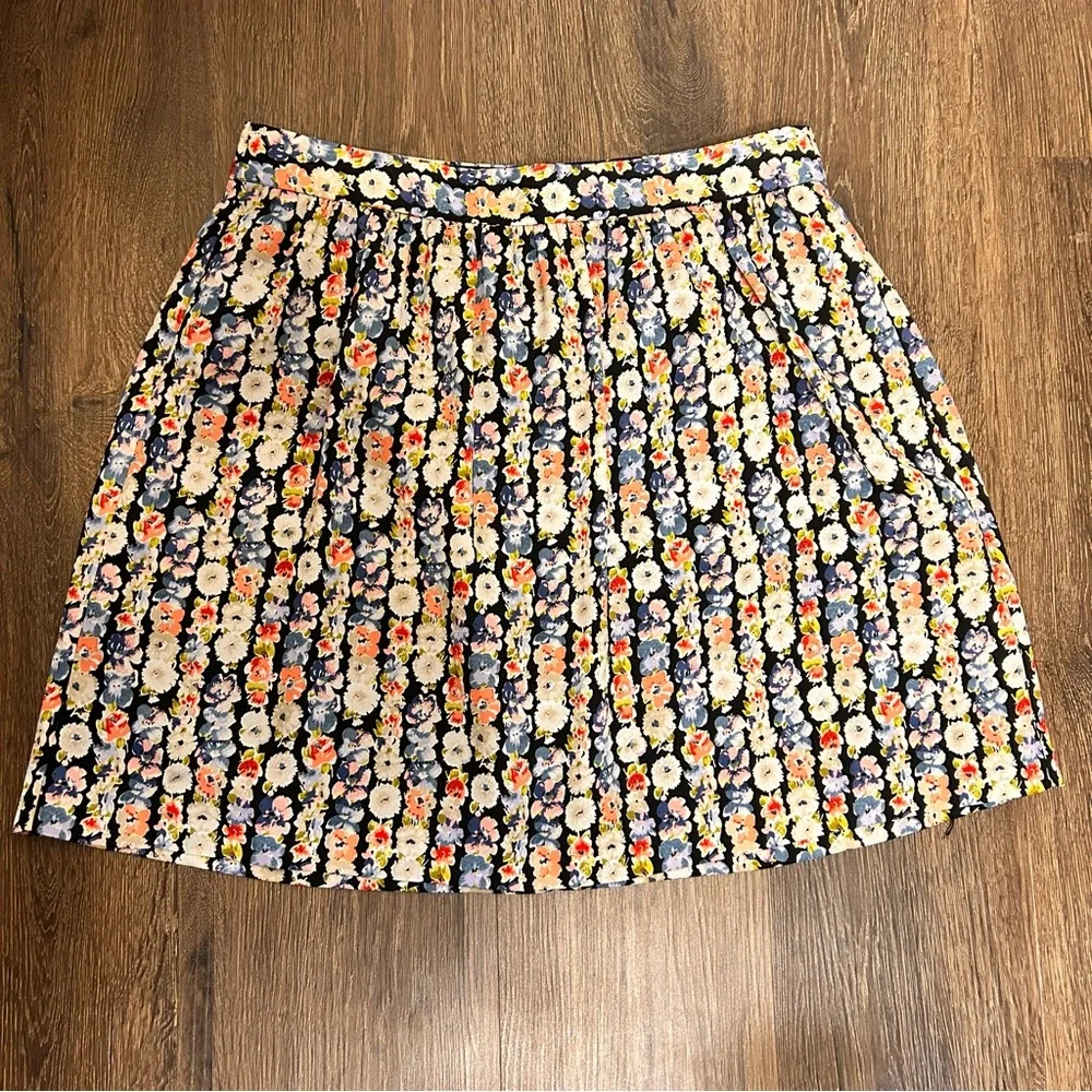 J Crew‎ Skirt Womens 8 Floral Mercantile Pleated Micro Dopamine Y2K Versatile